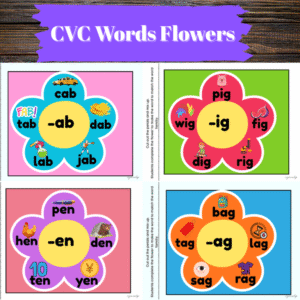 CVC Word Flowers